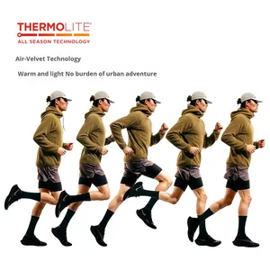Felpa Sportiva da Uomo Personalizzata in Tessuto Tecnico <span class=keywords><strong>THERMOLITE</strong></span> 340 Gsm per Tutte le Stagioni, Leggera, Traspirante e alla Moda - Product Image 4