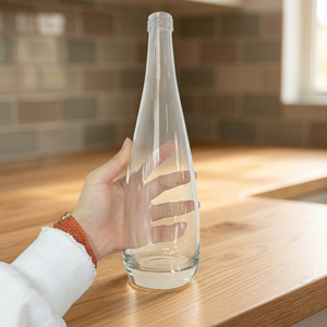 Clear <b>Glass</b> Cork Sealed Beverage <b>Bottle</b> Large Mouth Cylinder 350ml/500ml/1000ml for <b>Juice</b> Tea Coffee Packaging - Product Image 3