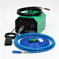 Nettoyeur de tubes électrique à vitesse réglable avec brosses interchangeables pour le détartrage des condenseurs et des tubes