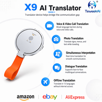 Dispositif de traduction IA X9, 146 langues, appels vocaux et vidéo, photos, fonction hors ligne, assistant portable pour les voyages et les affaires