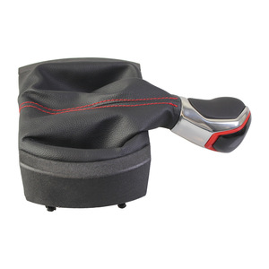 Pommeau de levier de vitesse en cuir pour Seat Ibiza 02-10, 5 vitesses, 6 vitesses, conception ergonomique - Product Image 2