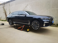 Cric de levage de voiture mobile rapide certifié CE L850HL 3200kg poteau de ciseaux hydraulique avec actionnement à double cylindre