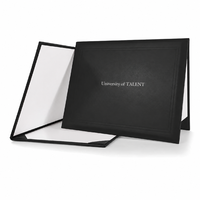 Protège-diplôme imprimé 8,5 x 11 en cuir PU, porte-documents de remise de diplôme, dossier de présentation