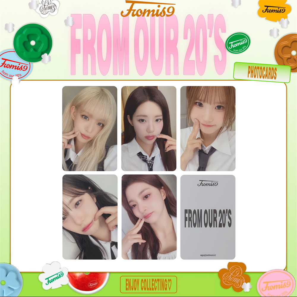 5Pcs/Set Kpop Fromis_9 FROM OUR 20'S New Album Lucky MS SW Ver
