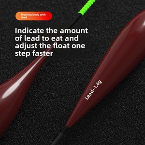 Flotador de Pesca Electrónico Luminoso de Doble Uso (Día y Noche) de Alta Sensibilidad, Tipo Boya Vertical con Cola Rígida, Diseño Artístico - Product Image 4