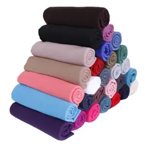 Wholesale Malaysia Solid Color Polyester Instant Muslim Hijab Other Heaf Scarves for Women