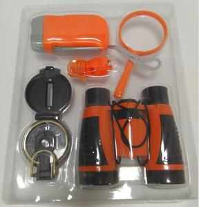 Niños Favor al aire libre jugando camuflaje conjunto de <span class=keywords><strong>6</strong></span> paquetes de aventura niños Kit de juguete binoculares sombrero linterna <span class=keywords><strong>Compas</strong></span> - Product Image 2