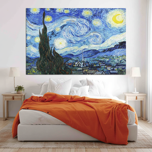 Printed Canvas Artwork: Van Gogh Starry Night Graphic Design,<b>WRAPPED</b> CANVAS - Product Image 3