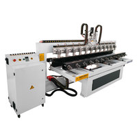 Machine de gravure rotative sur bois avec routeur CNC à 12 broches