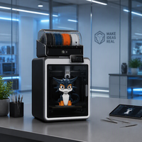 Imprimante 3D K2 Combo Multicolore avec Caméra IA, Nivellement Automatique, Haute Vitesse, pour Bureau et Domicile, Impression 16 Couleurs, Garantie 1 An