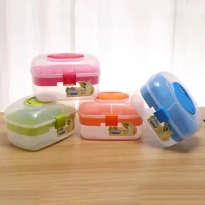 2 katmanlı ayrılabilir saklama kutusu plastik organizatör mutfak gıda aracı depolama