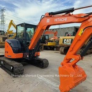 Mini-excavatrice Hitachi ZX55 d'occasion |   Mini-excavatrice sur chenilles de 5,5 tonnes |   Machinerie de construction d'occasion fabriquée au Japon - Product Image 2
