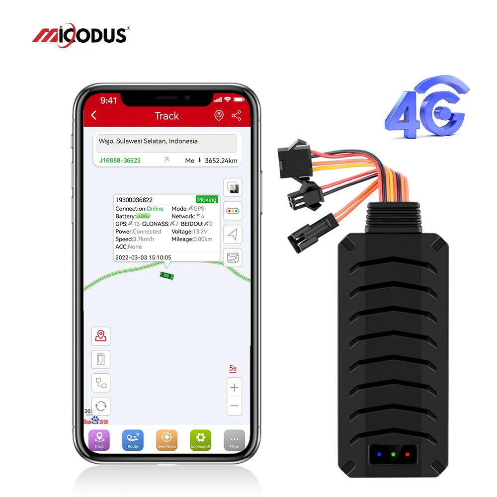 Free Software Micodus MV790G SOS Panic Microphone Real Time 4G LTE Car Tracking Gps Device Engine Cut Off Motorcycle Gps Tracker