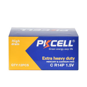بطارية PKCELL R14P بحجم C بطاريات جافة خلية بالزنك V كربون اللعب - Product Image 2