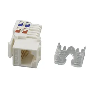 Keystone NINGBO Manufacturer Cat6A Super Cat6 RJ45 UTP Unshielded 90 Degree Keystone Jack