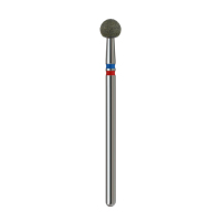 Foret à ongles professionnel 5,0 mm bleu+rouge pour cuticules, vente en gros, fournitures de luxe pour salons de beauté