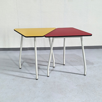 Meubles scolaires modernes en métal en gros, bureau d'étude combiné à hauteur fixe, style table pour bibliothèque, maison ou atelier