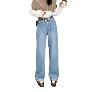 Quần Jean Thời Trang Nữ, Quần Jean Nữ Cạp Cao, Phong Cách Thông Thường, Thiết Kế Thời Trang Tùy Chỉnh Cho Nữ - Product Image 1