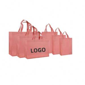 Bolsas de Compras Personalizadas al por Mayor, Bolsas de Tela Reutilizables Promocionales, Bolsas de Compras de Tela No Tejida Laminada en PP - Product Image 3