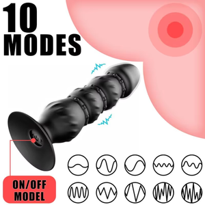 Titreşimli Silikon Anal Plug Vibratör Prostat Masaj Aleti Vakumlu Yapay Penis Erkekler için Mastürbatör Kadınlar için - Product Image 3