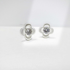 custom plata 925 silver zirconia Butterfly Stud Earring Luxury party hypoallergenic 18k gold plated Marquise Cut stone earrings - Product Image 3