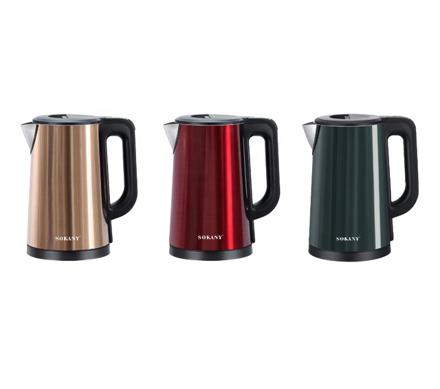 Sokany 1088 Electric Kettle Stainless Steel Household Large Capacity Whistle Convenient Glass Kettle