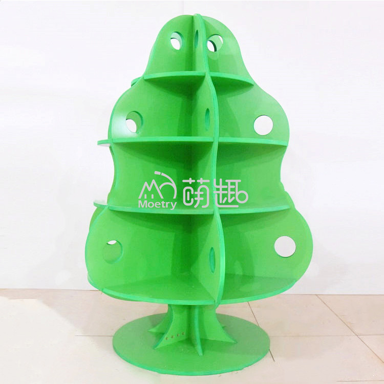 Affichage de livre d'étagère d'arbre 3D