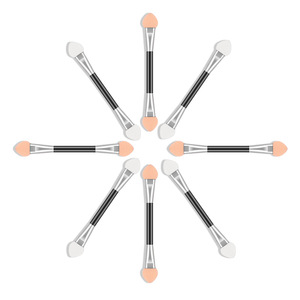 100 Sản Phẩm Cọ Đánh Mắt Hai Mặt Dùng Một Lần Giá Rẻ Từ Nhà Máy Dụng Cụ Trang Điểm Bóng Mắt Hình Bầu Dục Có Đầu Mút - Product Image 4