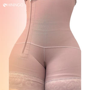 महिला स्लिमिंग पेट नियंत्रण पूर्ण शरीर शेपर उच्च कमर हिप और बट चोर पैंट संपीड़न प्लस आकार निजी लेबल Shapewear - Product Image 2