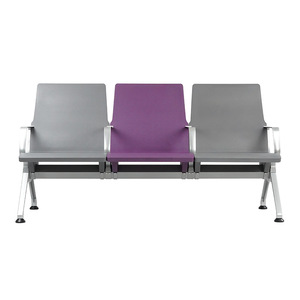 Silla de espera pública Hewei PU LC151-H1, banco para exteriores, hospital, parque, escuela, fila de sillas con pasamanos - Product Image 2