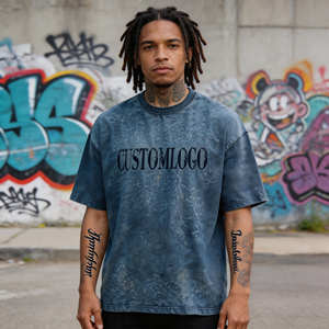 Camisetas <span class=keywords><strong>de</strong></span> <span class=keywords><strong>Marca</strong></span> <span class=keywords><strong>de</strong></span> Moda 2025, Camisetas Casuales Holgadas para Hombre, Camisetas Vintage <span class=keywords><strong>de</strong></span> Talla Grande Unisex <span class=keywords><strong>de</strong></span> Algodón - Product Image 1