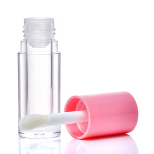 <span class=keywords><strong>Rose</strong></span> 6ml 0.2oz Rond Cosmétique Emballage Conteneurs Bouchon À Vis Vide Brillant À Lèvres Tubes avec Big Doe <span class=keywords><strong>Pied</strong></span> Wand - Product Image 4