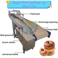Yüksek verim Donut yapma makinesi Bagel otomat otomatik çörek kalıplama makinesi