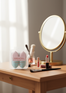 Set di spugne per trucco Grenobil H406, strumento di bellezza lavabile a doppio colore per l'applicazione sul viso - Product Image 2