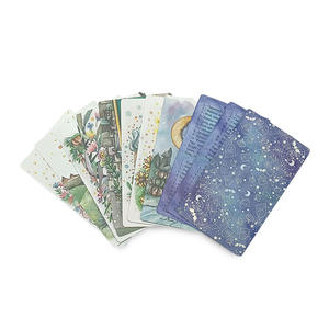 Muestra <span class=keywords><strong>gratis</strong></span> impresión personalizada de alta calidad a prueba de agua hermosas cartas de <span class=keywords><strong>Tarot</strong></span> holográficas con guía de encuadernación de mucílago y caja - Product Image 3