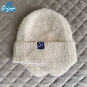 Gorro <span class=keywords><strong>con</strong></span> <span class=keywords><strong>orejeras</strong></span> para exteriores para hombres y mujeres <span class=keywords><strong>con</strong></span> <span class=keywords><strong>orejeras</strong></span>, Protector <span class=keywords><strong>de</strong></span> orejas, gorro <span class=keywords><strong>de</strong></span> <span class=keywords><strong>lana</strong></span> tejido para invierno, ciclismo, esquí, Impresión <span class=keywords><strong>de</strong></span> lazos - Product Image 3