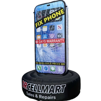Modèle de téléphone portable gonflable avec logo personnalisé pour la publicité extérieure de téléphone Modèle de téléphone gonflable pour les services de réparation et les promotions