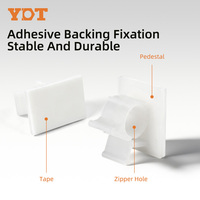 Attache-câble adhésive réglable pour bureau, fixation de câbles, gestion des fils, sangle de fixation, boucle auto-adhésive, support de câble AP