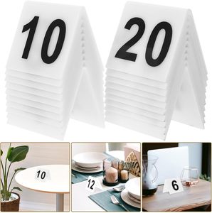 <span class=keywords><strong>Marque</strong></span>-places en acrylique personnalisés, numéros de table imprimés UV double face, style moderne et minimaliste pour restaurants, mariages et événements - Product Image 4