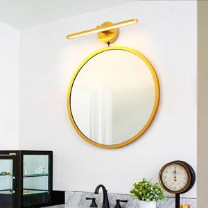 Lámpara de Pared LED Moderna con Marco de Hierro, Luz Blanca Cálida, Interruptor de Cinta Adhesiva, para Decoración de Dormitorio y Baño - Product Image 2