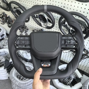 Volant à bouton noir 2008 2021 <span class=keywords><strong>GR</strong></span> Style volant en Fiber de carbone pour Toyota LAND CRUISER LC79 LC76 LC70 - Product Image 4