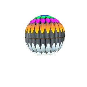 ไฟตกแต่งสวนทรงกลมขนาดเล็ก 750 มม. LED สีสันสดใส สำหรับภายนอกอาคาร IP65 วัสดุพลาสติก ปรับความสว่างได้ รับประกัน 2 ปี - Product Image 4