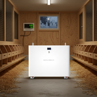 Batterie solaire OEM&ODM 20 kWh 48 V 400 Ah LiFePO4 51,2 V, empilable, IP65, CAN, haute densité énergétique, pour stockage d'énergie domestique