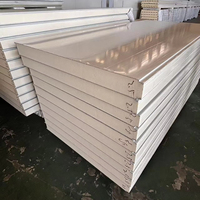 Panneaux sandwich en laine de roche PIR EPS de 50 mm pour les murs des chambres froides - Panneaux muraux intérieurs/extérieurs écologiques