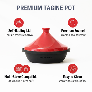 Pot <span class=keywords><strong>à</strong></span> <span class=keywords><strong>tajine</strong></span> <span class=keywords><strong>en</strong></span> <span class=keywords><strong>fonte</strong></span> émaillée, pot de cuisson marocain pour cuisinière <span class=keywords><strong>à</strong></span> gaz et <span class=keywords><strong>à</strong></span> induction - Product Image 1