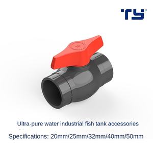 Groothandel Hoge Drukbestendige UPVC Kogelkraan Waterleiding Waterstop Plastic Vlinderklep Vis <span class=keywords><strong>Aquarium</strong></span> Accessoires - Product Image 1