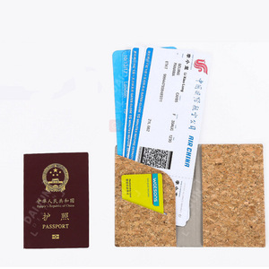 Anti-theft card <b>holder</b>, passport cover, cork leather passport case - Product Image 5