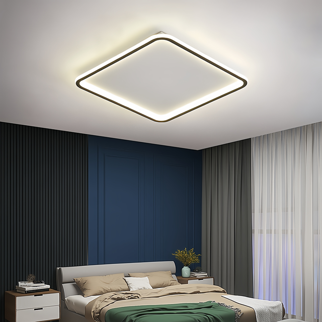 Ultra-Thin LED Square Acrylic Atmospheric Ceiling Lamp Home Creative Restaurant Bedroom Modern Simple Design Office Use
