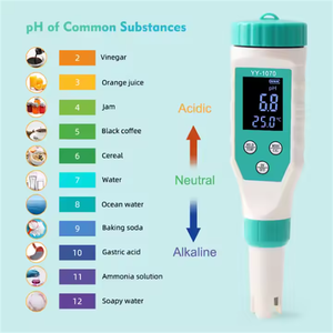 Testeur numérique de chlore libre Bibo Xtester-YY-1070 – Testeur numérique de chlore libre 7-en-1 pour la qualité de l'eau (pH/Salinité) - Product Image 2