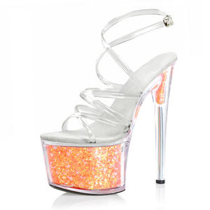 Nuovi Sandali Eleganti e Sexy con <span class=keywords><strong>Tacco</strong></span> Sottile 17 cm, Antiscivolo e Resistenti all'Usura, per Pole Dance e Club - Product Image 4